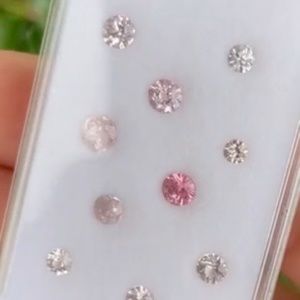 2.96 cttw Round Brilliant Pastel Colored Spinels